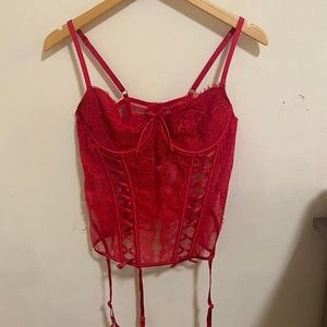 Victoria secret red bustier